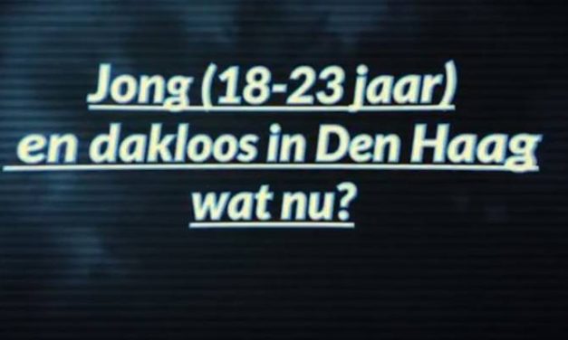 Informatiefilmpje voor jongeren die dakloos worden in Den Haag