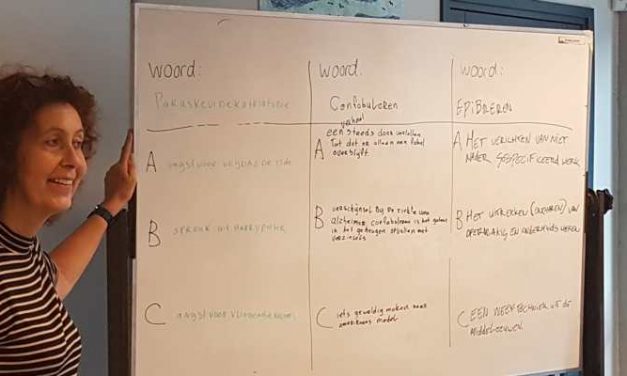 Start training Educatieproject op woensdag 19 september 2018