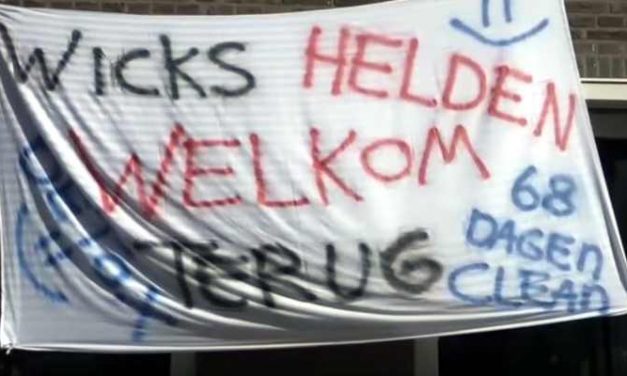 Ex-verslaafden worden na fietstocht van 1300 kilometer met erehaag onthaald – OMROEP WEST