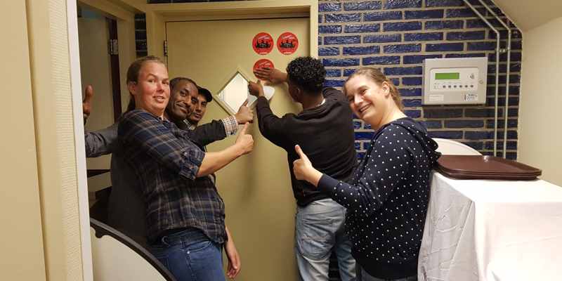 Vast en Verder jongens nachtopvang, ontvangt voor het derde jaar op rij de Verbetersticker!