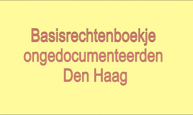 Basisrechtenboekje ongedocumenteerden Den Haag