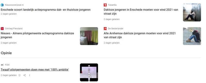 Landelijke actieprogramma’s verschijnen in de media voor dakloze jongeren in Nederland