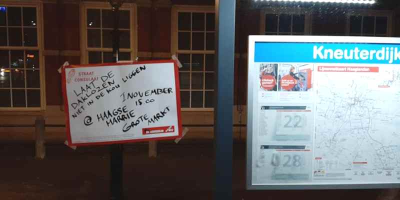 Vrijdag 1 november actie voor meer plekken in de Nachtopvang