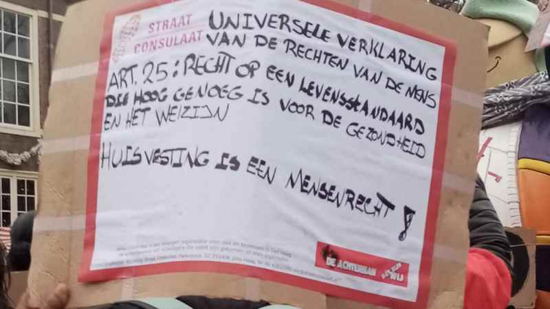 Tekst tijdens actiedag op 1 november 2019 ‘Laat de daklozen niet in de kou liggen’