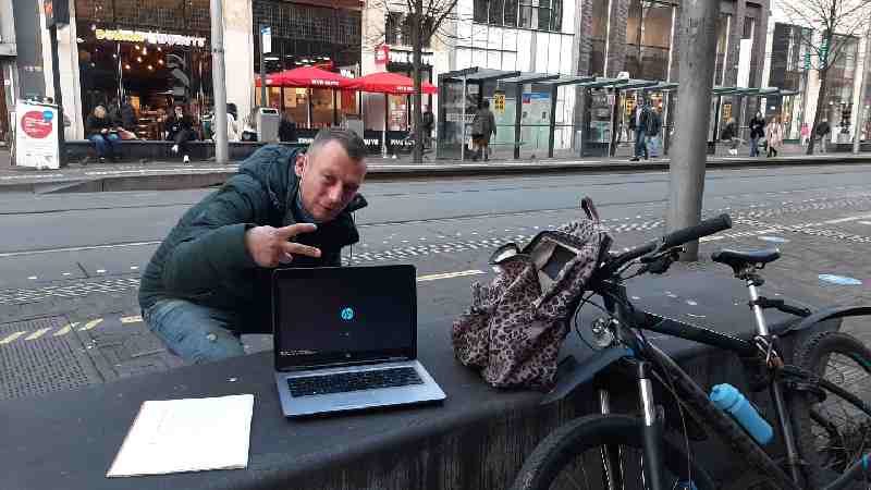 Het gezicht van de daklozen in Den Haag: Martijn
