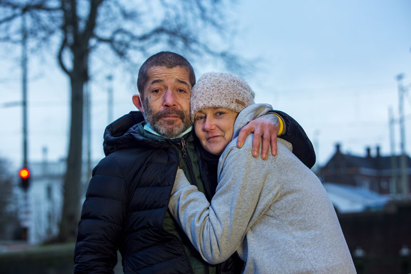 Het gezicht van de daklozen in Den Haag: Monika en Andre