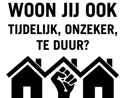 BPW Den Haag – flyer actie tegen woononzekerheid, leegstand & anti-kraak