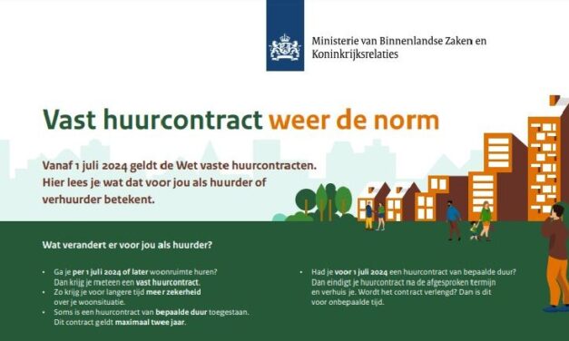 Vast huurcontract weer de norm
