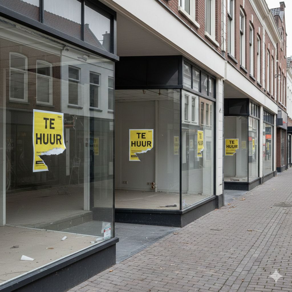 winkels met te huur die leeg staan